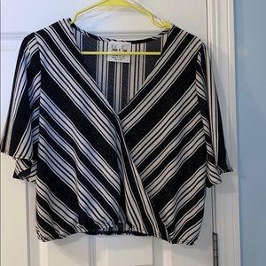 Sadie & Sage Striped Crop Top